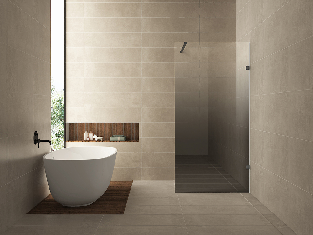 Productfoto Less inloopdouche rechts 900 x 2000 x 8 mm nano spiegelrook- naar helder glas/gunmetal 203197
