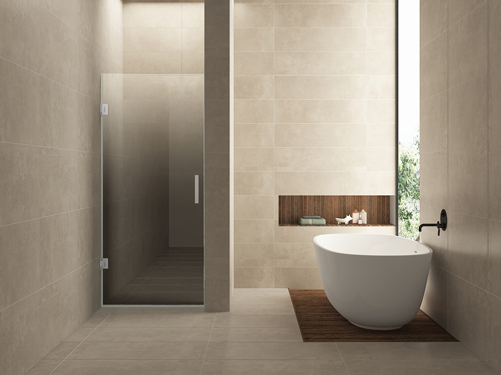 Productfoto Less glas voor nisdeur links 800 x 2000 x 8 mm nano spiegelrook- naar helder glas 203729