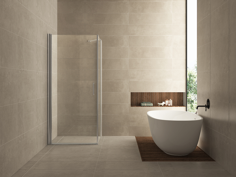 Productfoto Salone cabine met 1 draaideur 900 x 900 x 2000 x 8 mm nano helder glas/chroom 203760