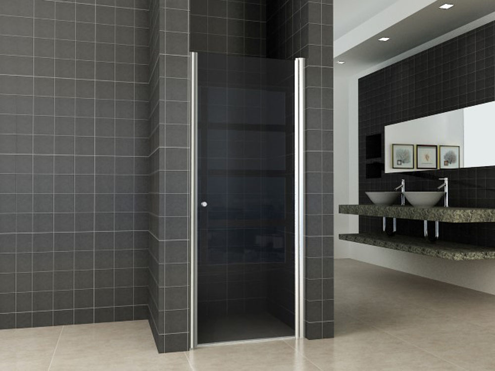 Productfoto Between nisdeur 800 x 2000 x 8 mm nano rookglas/chroom 203787