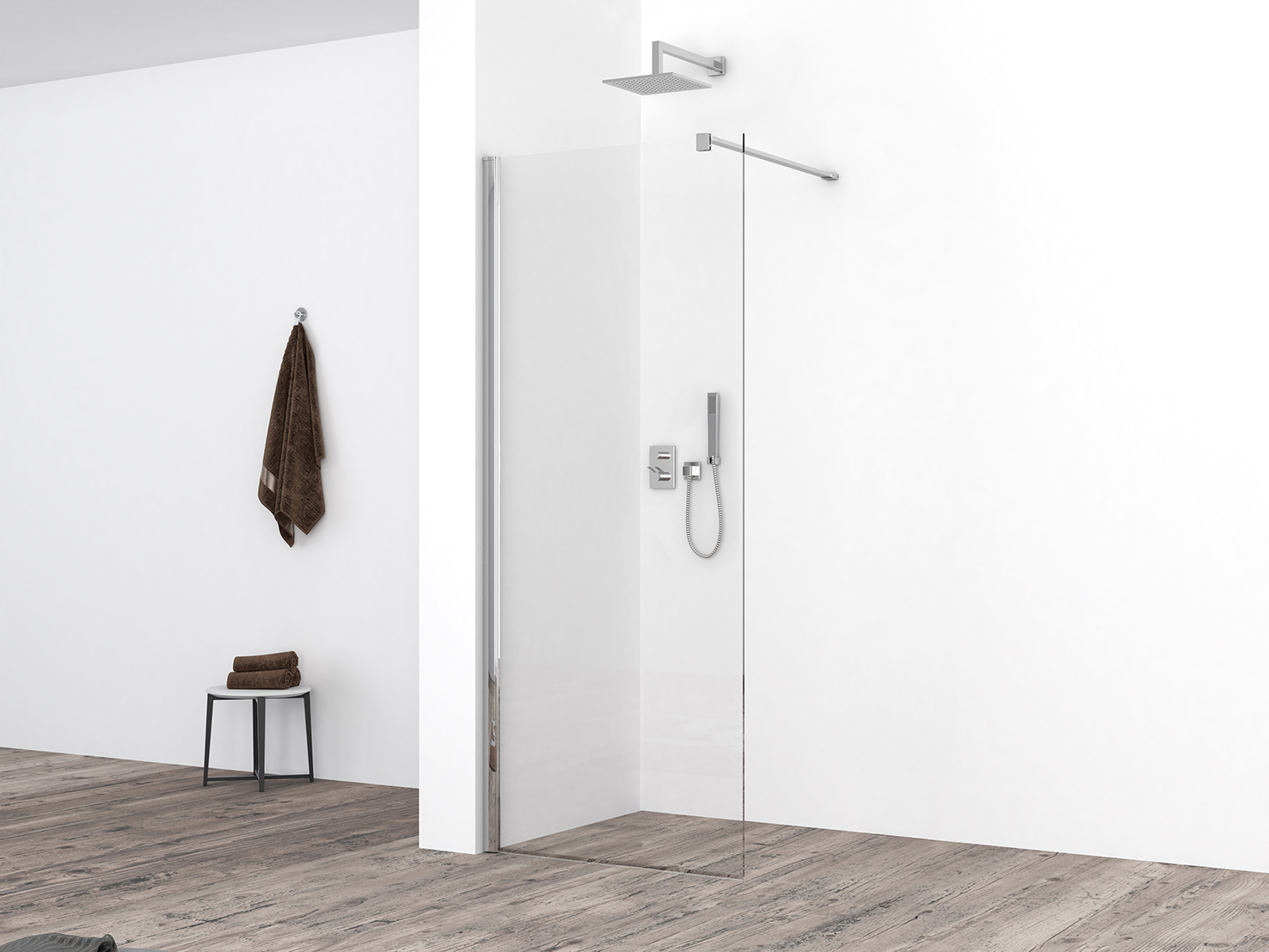 Productfoto Comfort inloopdouche 700 x 2000 x 10 mm nano helder glas/chroom 203807