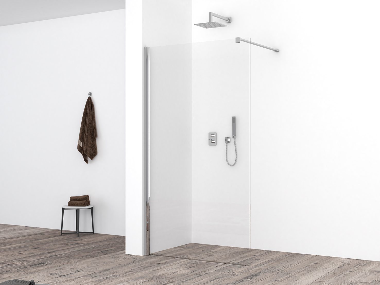 Productfoto Comfort inloopdouche 800 x 2000 x 10 mm nano helder glas/chroom 203810