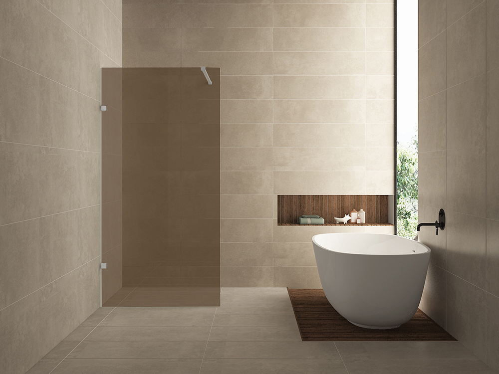 Productfoto Less glasplaat 900 x 2000 x 8 mm nano vintage brons glas 203927