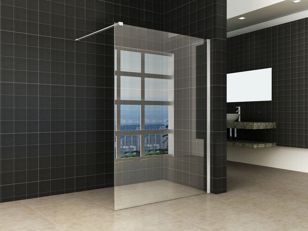 Productfoto Hibera inloopdouche 1200 x 2000 x 10 mm nano helder glas/RVS 203937