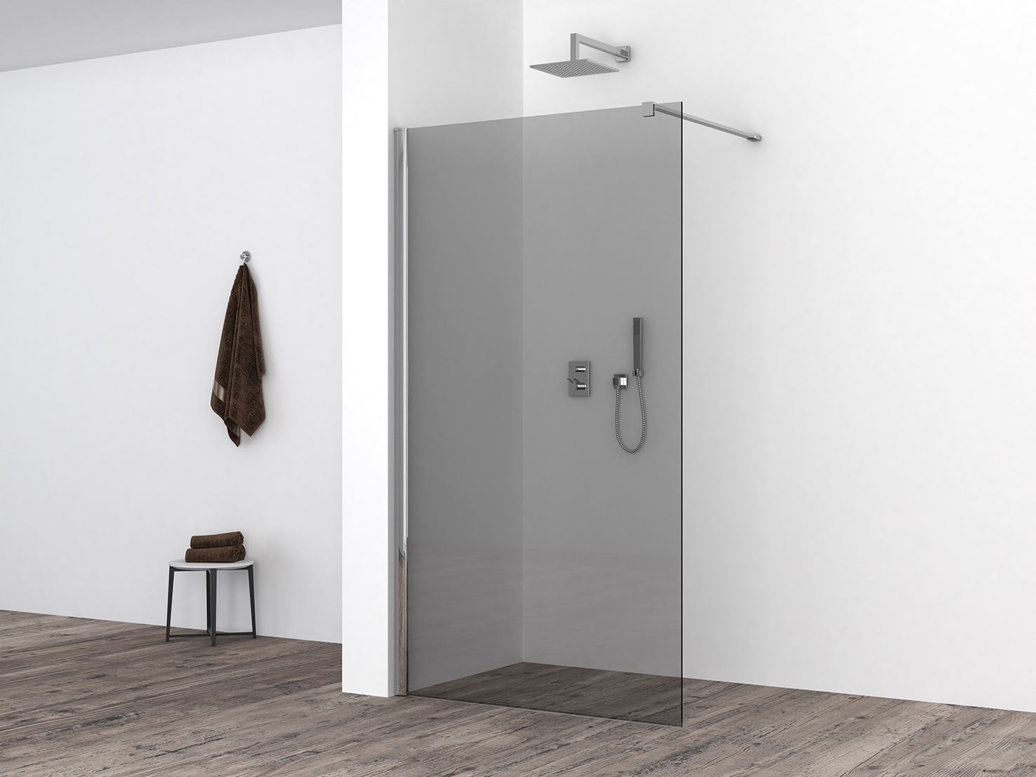 Productfoto Comfort inloopdouche 900 x 2000 x 10 mm nano rookglas/chroom 203966