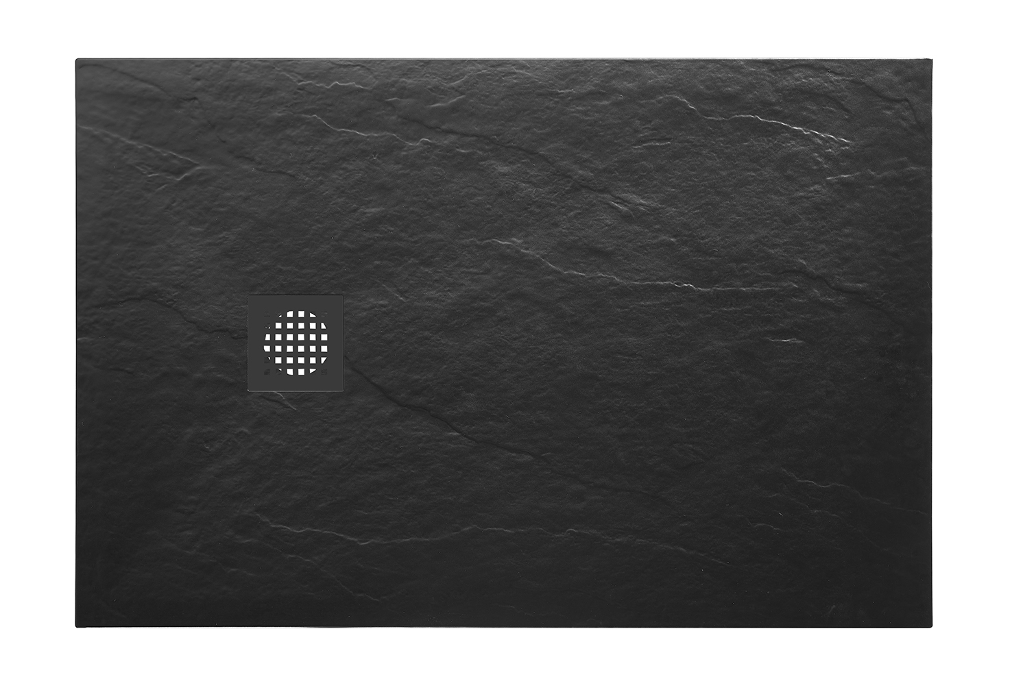 Productfoto Stonea douchebak antislip composiet 800x1200x30 mm inkortbaar mat zwart 213537