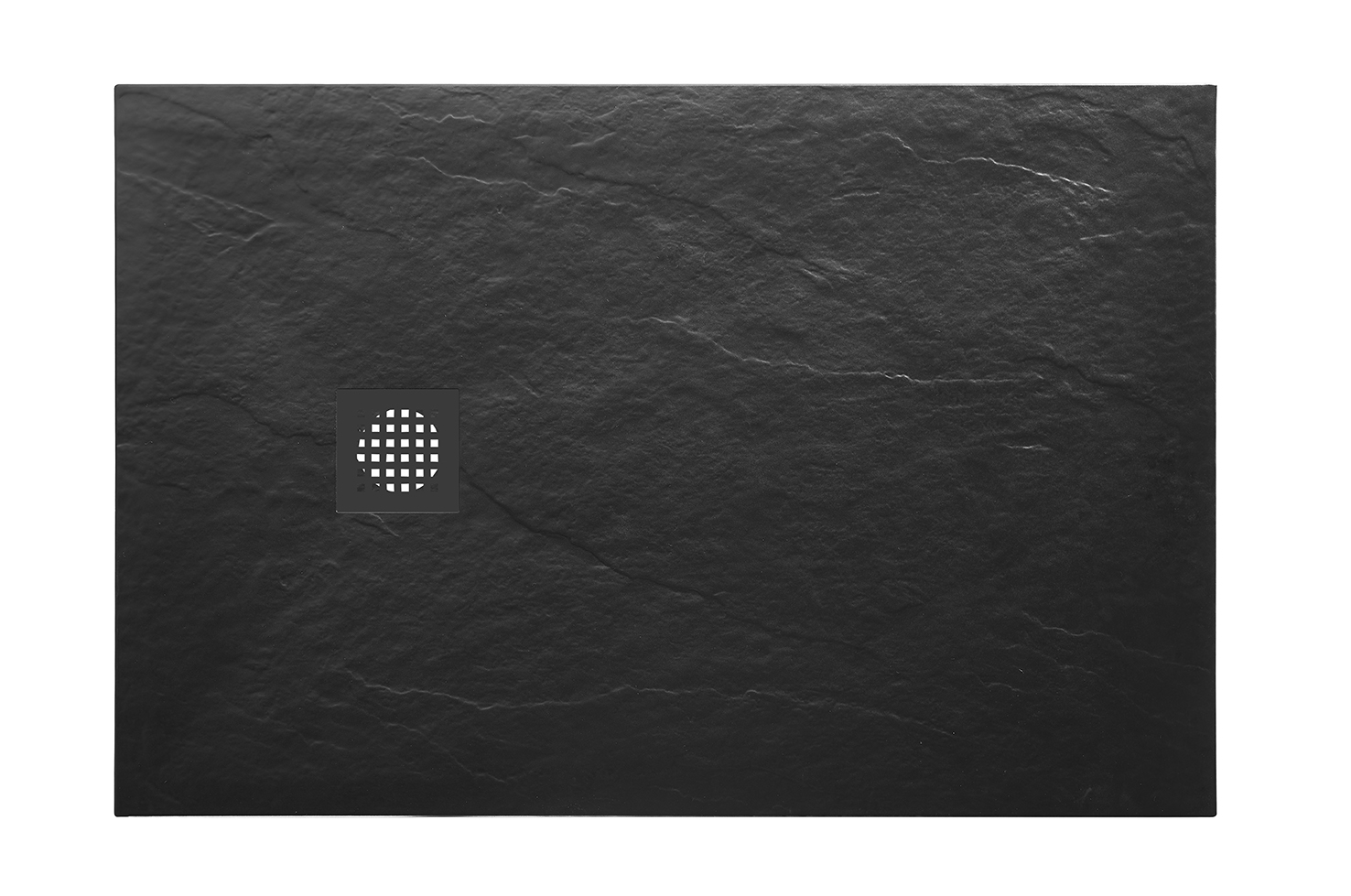 Productfoto Stonea douchebak antislip composiet 900x1200x30 mm inkortbaar mat zwart 213540