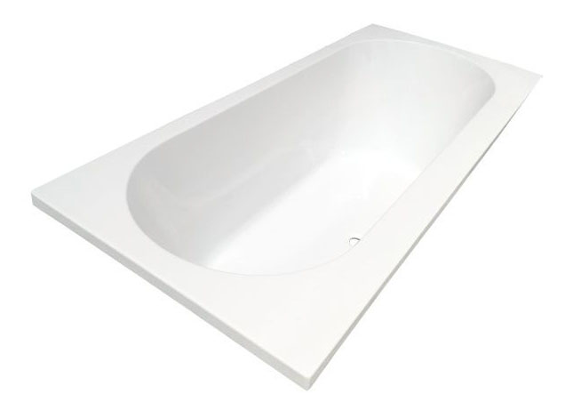 Productfoto Portus RD inbouw duo ligbad 190x90x49 cm acryl glans wit 213656