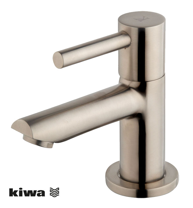 Productfoto Caral Amador fonteinkraan Kiwa 1/2" geborsteld staal PVD 223708