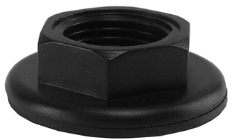 Productfoto Bevestigingsmoer met pakkingsring 1/2" zwart 223742