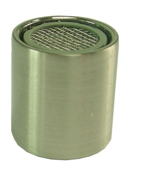 Productfoto Amador schuimstraalbreker fonteinkraan met muurbevestiging geborsteld staal PVD 223746