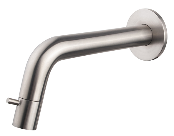 Productfoto Caral Sophia fonteinkraan inkortbaar met muurbevestiging 1/2" geborsteld staal PVD 223761