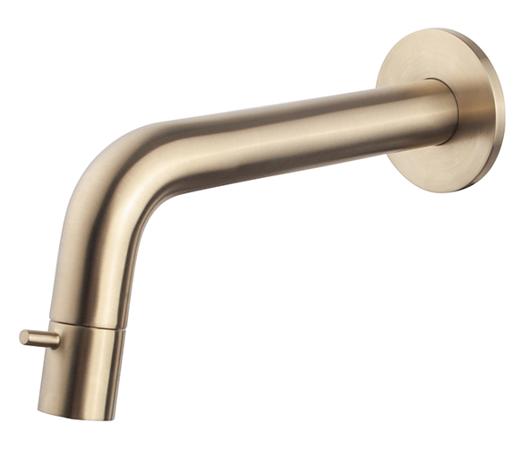Productfoto Caral Sophia fonteinkraan inkortbaar met muurbevestiging 1/2" geborsteld messing PVD 225760