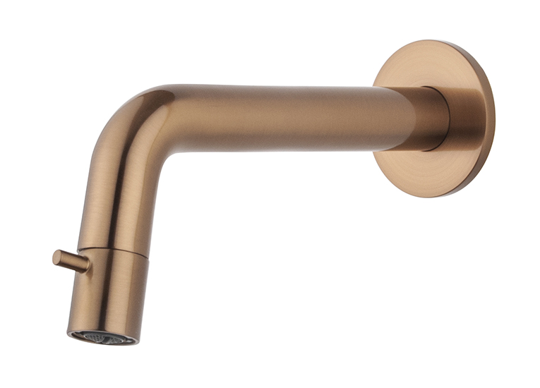 Productfoto Caral Sophia fonteinkraan inkortbaar met muurbevestiging 1/2" geborsteld brons koper PVD 226750