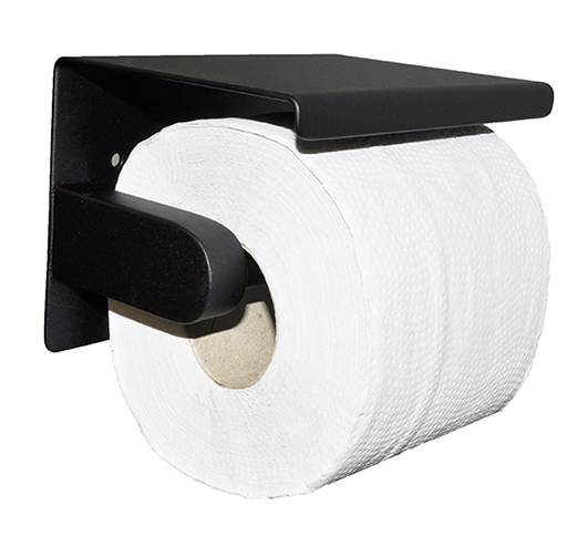 Productfoto Brush toiletrolhouder mat zwart 242840
