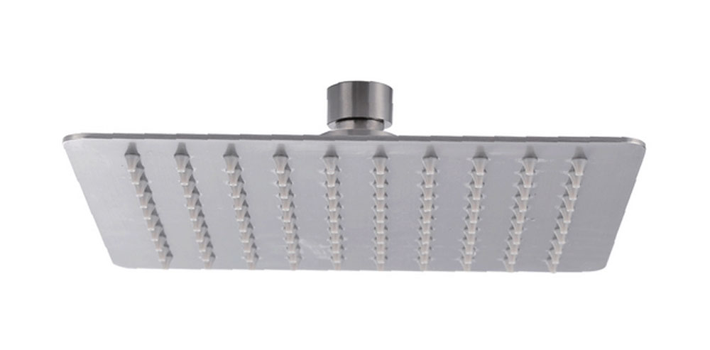 Productfoto 304 hoofddouche vierkant 20 cm geborsteld RVS 243804