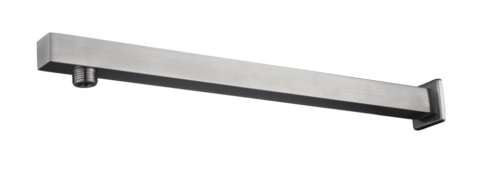 Productfoto 304 douchearm met muurbevestiging vierkant 40 cm geborsteld RVS 243814