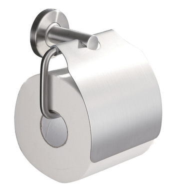 Productfoto 304 toiletrolhouder met klep RVS 243828