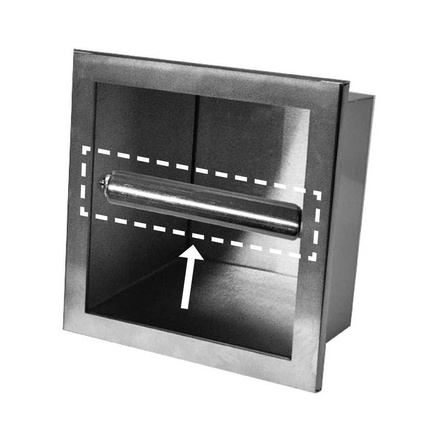 Productfoto Rocko toiletrolhouder met veer 283902