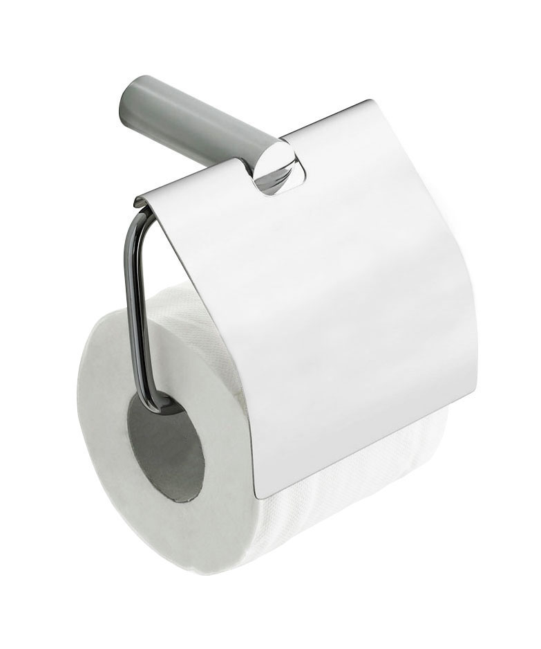 Productfoto Ida toiletrolhouder met klep chroom 284054