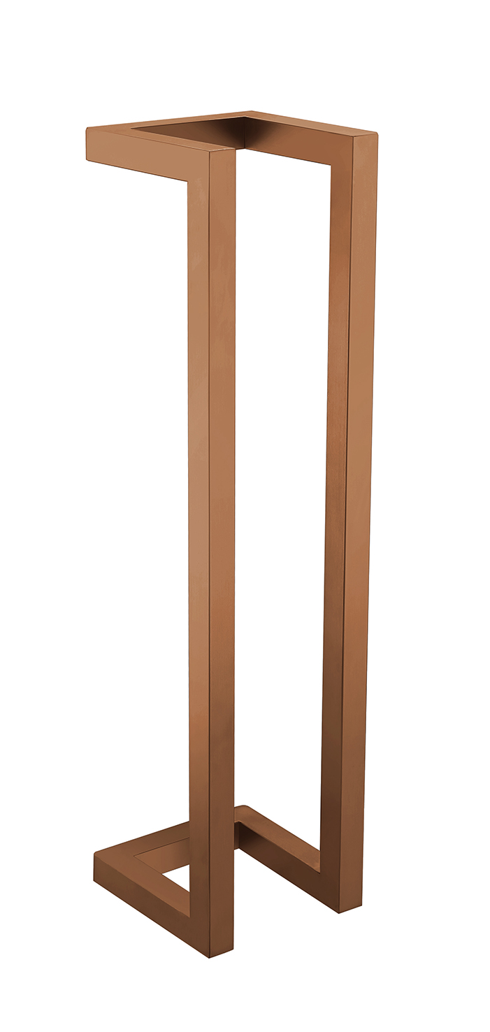 Productfoto Loft handdoekrek 50 x 12.5 x 12.5 cm geborsteld brons koper PVD 287014