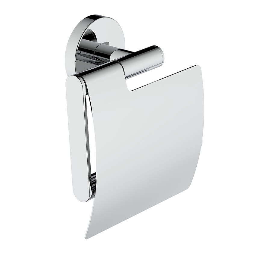 Productfoto Alonzo toiletrolhouder met klep chroom 288030