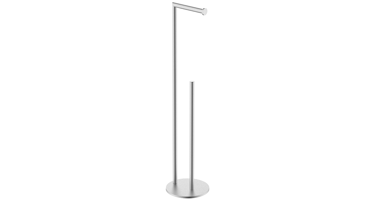 Productfoto Alonzo toiletrolhouder met reserverolhouder vrijstaand RVS geborsteld 289012