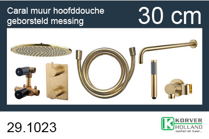 Productfoto one-pack inbouwthermostaatset rond type 404 GM (30cm) 291023