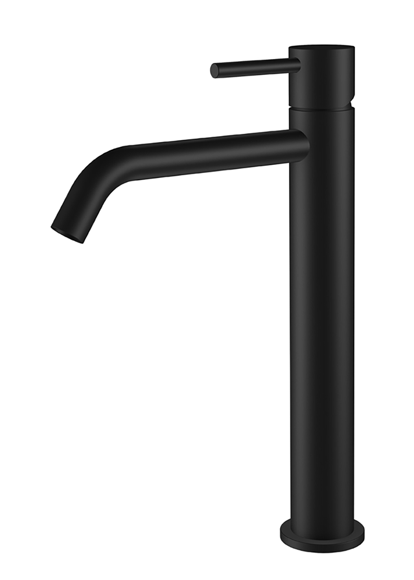 Productfoto Style XL wastafelkraan hoog mat zwart 291621