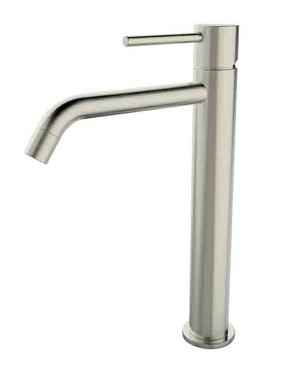 Productfoto Style XL wastafelkraan hoog geborsteld staal PVD 291625
