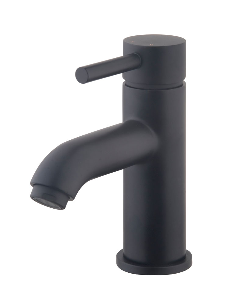 Productfoto Caral Cadans wastafelkraan laag mat zwart 292102