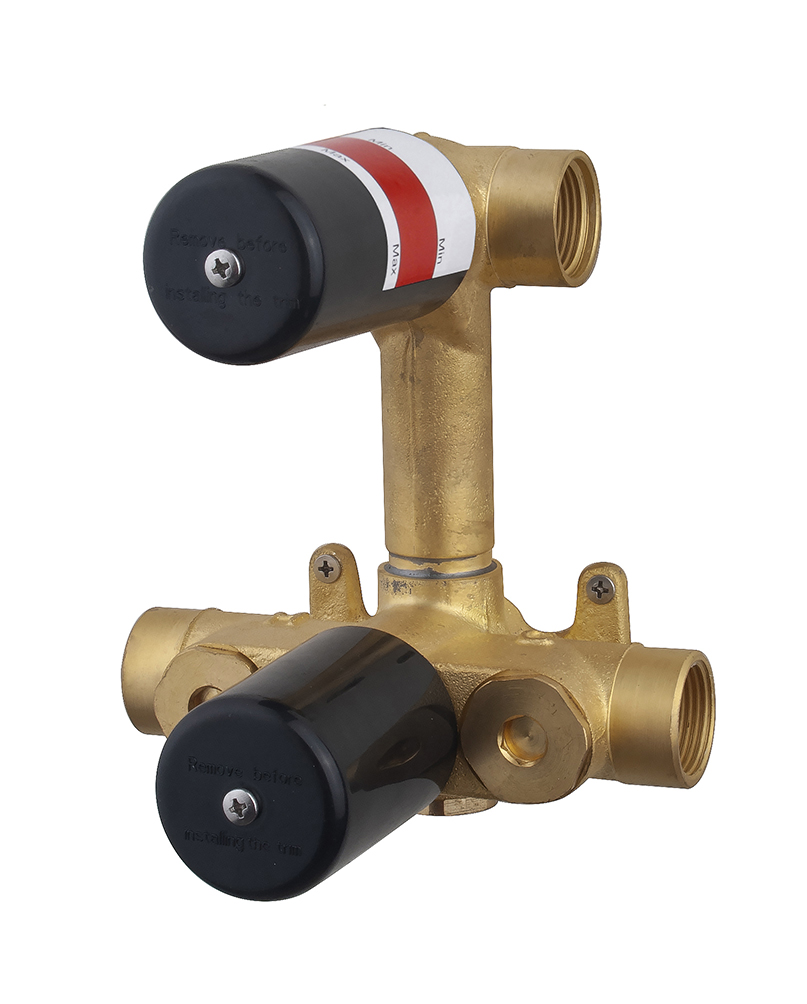 Productfoto Caral inbouwdeel inbouwthermostaat 2 weg 292500