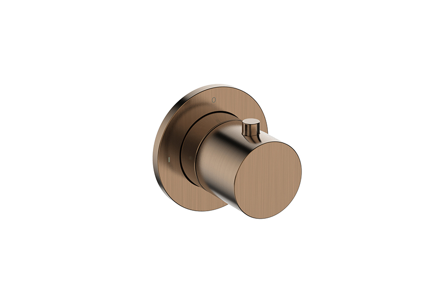 Productfoto Caral afbouwdeel stopkraan geborsteld brons koper PVD 292539