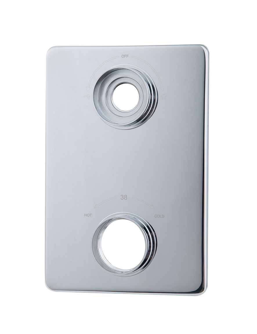 Productfoto Caral verlengset afbouwdeel 2 weg chroom 292560