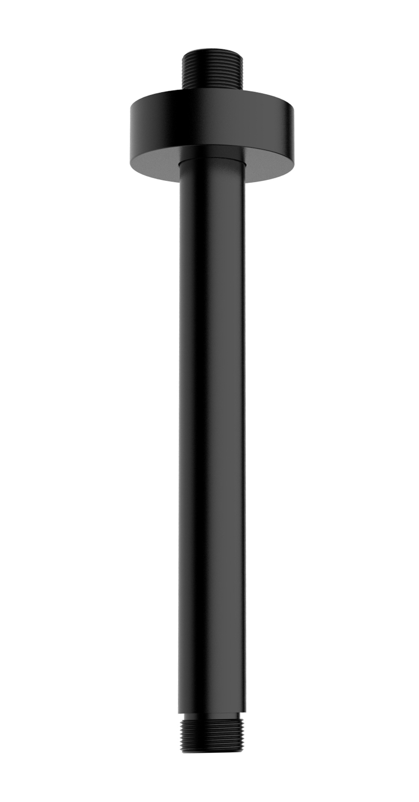 Productfoto UniMatch douchearm met plafondbevestiging 20 cm mat zwart 292810