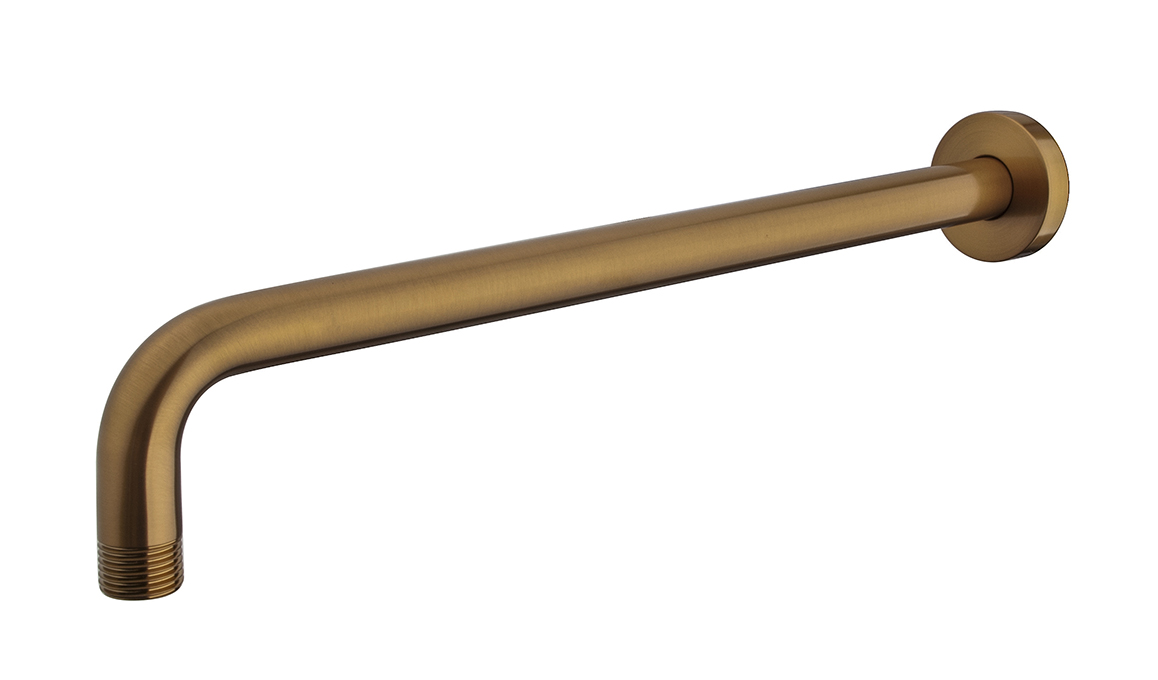 Productfoto UniMatch douchearm met muurbevestiging 35 cm geborsteld brons koper PVD 292864