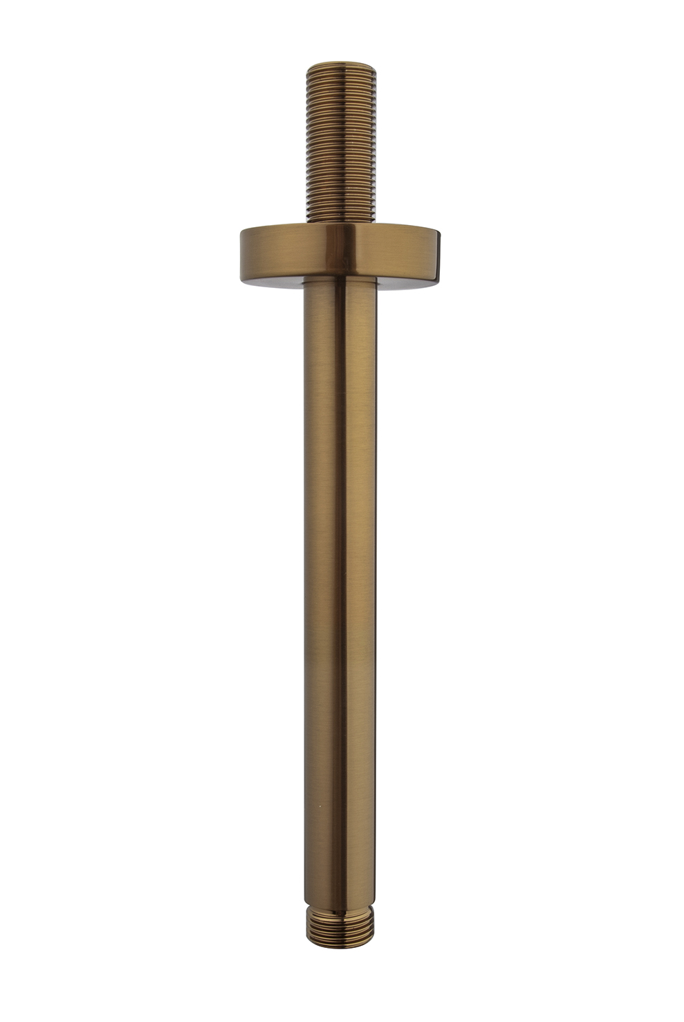 Productfoto UniMatch douchearm met plafondbevestiging 20 cm geborsteld brons koper PVD 292866