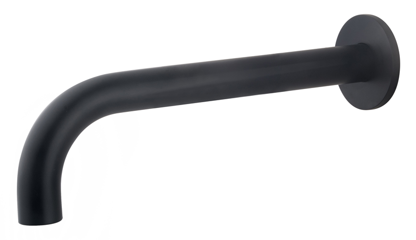Productfoto Caral baduitloop rond 25 cm 1/2'' mat zwart 292945