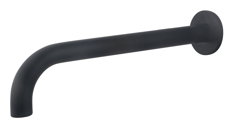 Productfoto Caral baduitloop rond 30 cm 1/2'' mat zwart 292946