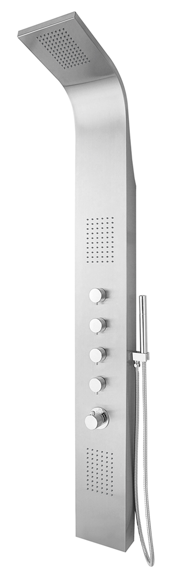 Productfoto Huron thermostatische douchekolom 165x20 cm RVS 293751