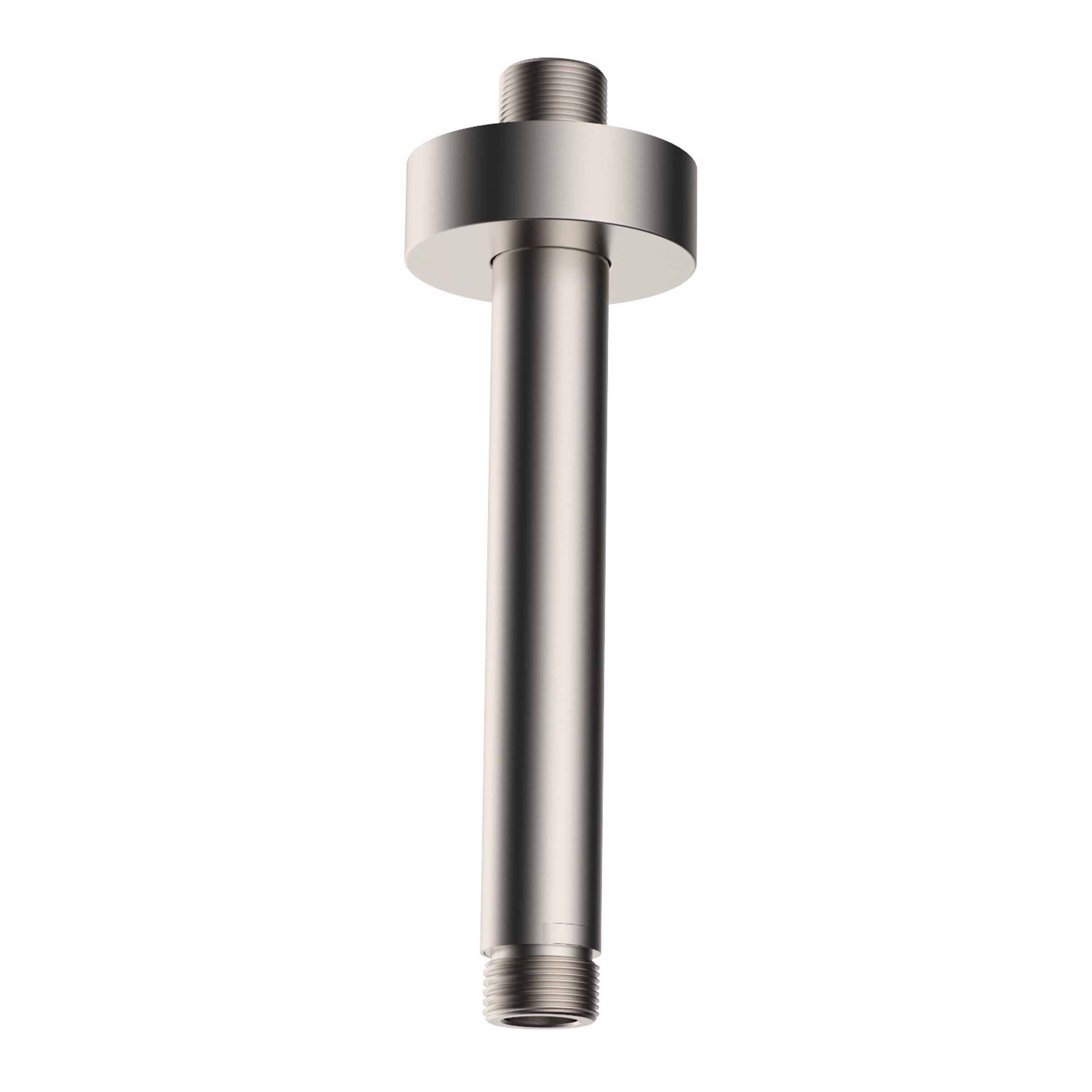 Productfoto UniMatch douchearm met plafondbevestiging 15 cm geborsteld staal PVD 293852
