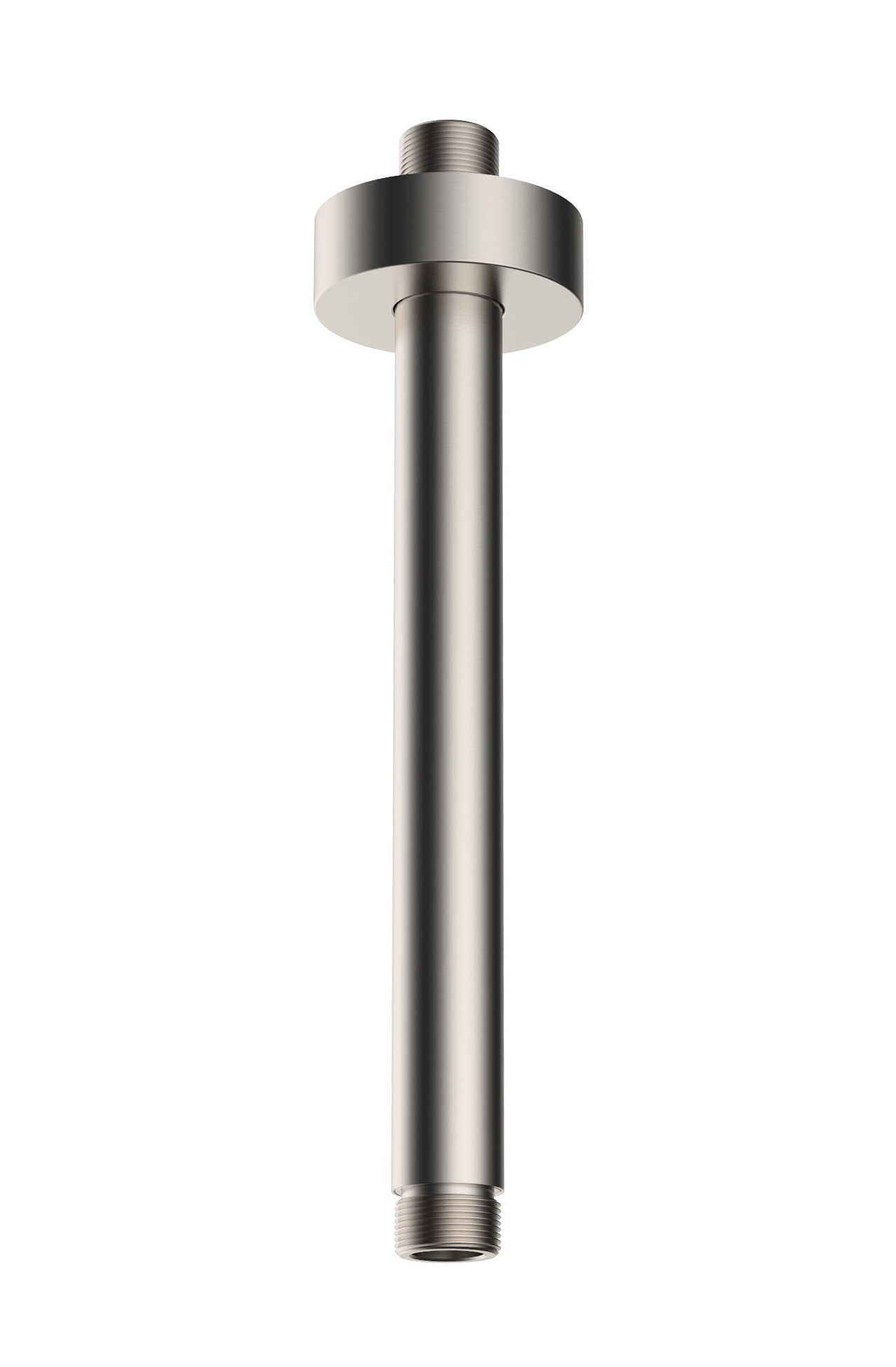 Productfoto UniMatch douchearm met plafondbevestiging 20 cm geborsteld staal PVD 293863