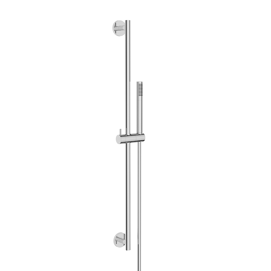 Productfoto UniMatch glijstangset compleet met staafhanddouche 1 stand chroom 293889