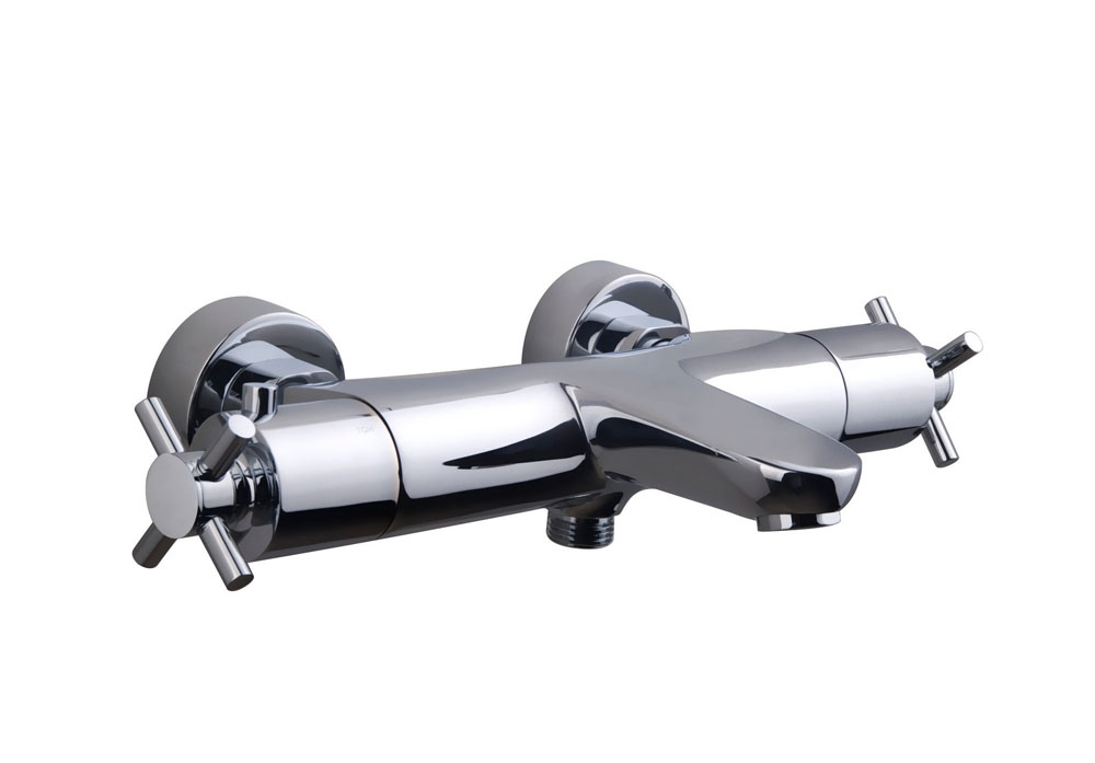 Productfoto Cross thermostatische badmengkraan chroom 293938