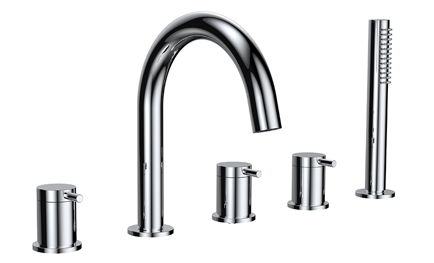 Productfoto Caral badrandcombinatie 5 gats chroom 293961