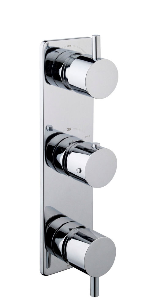 Productfoto Rivaro inbouwthermostaat 3 weg chroom 293963