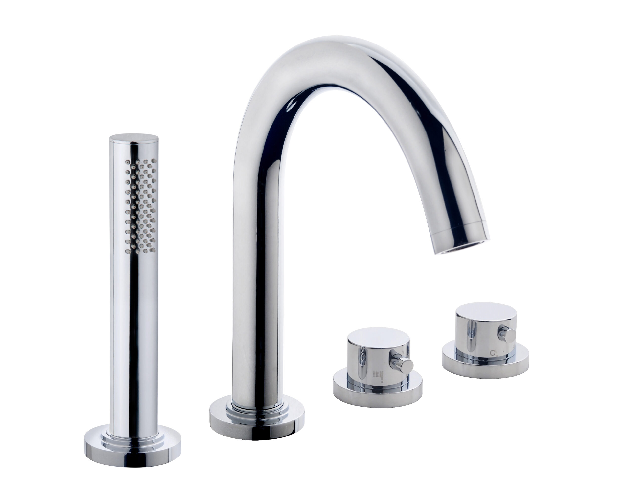 Productfoto Caral afbouwdeel badrandthermostaat 4-gats chroom 293999