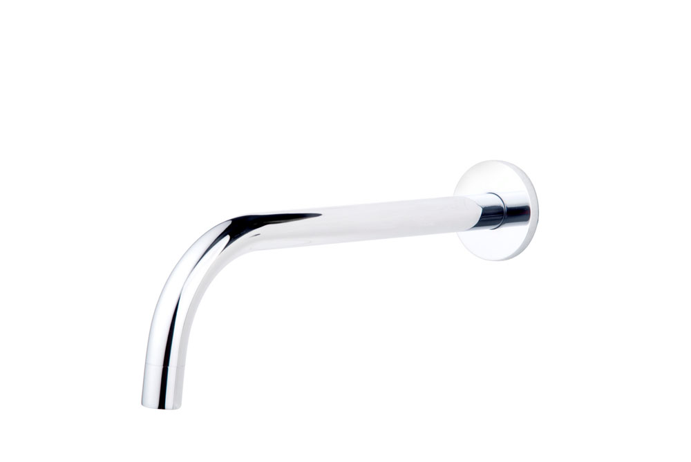 Productfoto Slim 18mm uitloop rond 25cm 1/2" chroom 294031