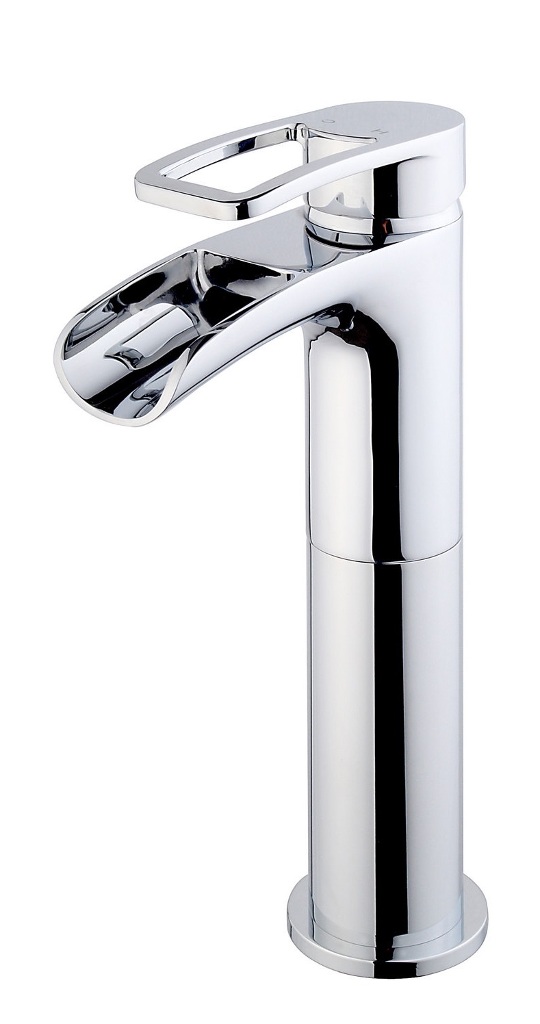 Productfoto Alegra wastafelkraan waterval hoog chroom 294211