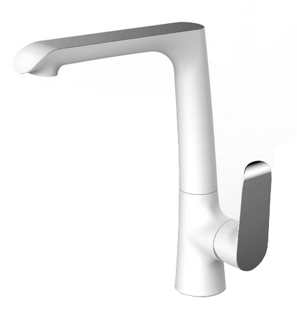 Productfoto Tarma eenhendel keukenkraan wit/chroom 294261
